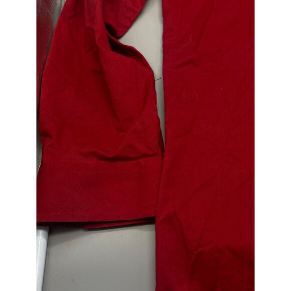 j ferrar button up long sleeve shirt solid red collar slim stretch size XL READ - Picture 3 of 11